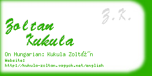 zoltan kukula business card